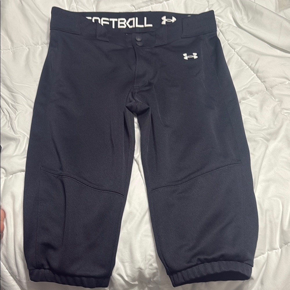 Size YLG Under Armour Black Softball Pants